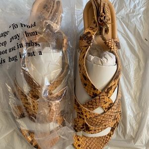 comfortview Shoes - comfortview 👣 Snake Design Wedge Sandals comfortview Shoes - comfortview 👣 Snake Design Wedge Sandals